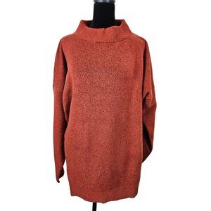 A New Day Womens Sweater Size Large Rust Cozy Warm Comfortable Crew Neck Stylish